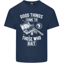 Funny Fishing Those Who Bait Fisherman Kids T-Shirt Childrens Navy Blue