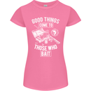 Funny Fishing Those Who Bait Fisherman Womens Petite Cut T-Shirt Azalea