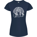 Funny Gym Quote Bodybuilding Training Womens Petite Cut T-Shirt Navy Blue