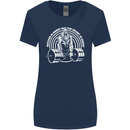 Funny Gym Quote Bodybuilding Training Womens Wider Cut T-Shirt Navy Blue
