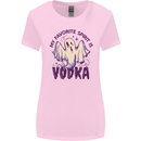 Funny Halloween Alcohol Vodka Spirit Ghost Womens Wider Cut T-Shirt Light Pink