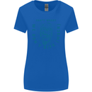 Funny Halloween Zombie We Dont Bite Much Womens Wider Cut T-Shirt Royal Blue