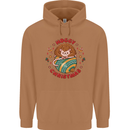 Funny Hoggy Christmas Hedgehog Mens 80% Cotton Hoodie Caramel Latte