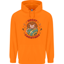 Funny Hoggy Christmas Hedgehog Mens 80% Cotton Hoodie Orange