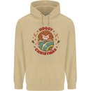 Funny Hoggy Christmas Hedgehog Mens 80% Cotton Hoodie Sand