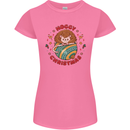 Funny Hoggy Christmas Hedgehog Womens Petite Cut T-Shirt Azalea