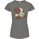 Funny Kiwi Fruit Bird Mom Dad Womens Petite Cut T-Shirt Charcoal