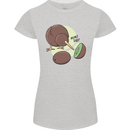 Funny Kiwi Fruit Bird Mom Dad Womens Petite Cut T-Shirt Sports Grey