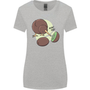 Funny Kiwi Fruit Bird Mom Dad Womens Wider Cut T-Shirt Sports Grey