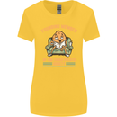 Funny Lazy Couch Potato Watchng TV & Movies Womens Wider Cut T-Shirt Yellow