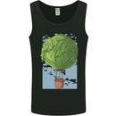 Funny Lettuce Hot Air Balloon Mens Vest Tank Top Black