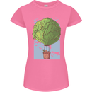 Funny Lettuce Hot Air Balloon Womens Petite Cut T-Shirt Azalea