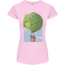 Funny Lettuce Hot Air Balloon Womens Petite Cut T-Shirt Light Pink