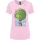 Funny Lettuce Hot Air Balloon Womens Wider Cut T-Shirt Light Pink