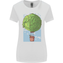 Funny Lettuce Hot Air Balloon Womens Wider Cut T-Shirt White