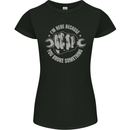 Funny Mechanic You Broke Something Womens Petite Cut T-Shirt Black
