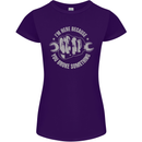Funny Mechanic You Broke Something Womens Petite Cut T-Shirt Purple