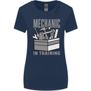 Funny Mechanic in Training Womens Wider Cut T-Shirt Navy Blue