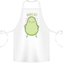 Funny Mother's Day Mamacado Avacado Cotton Apron 100% Organic White