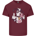 Funny Offensive Rude Cow Finger Flip Mens Cotton T-Shirt Tee Top Maroon