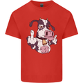 Funny Offensive Rude Cow Finger Flip Mens Cotton T-Shirt Tee Top Red
