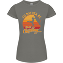 Funny Rock Climbing Climber Womens Petite Cut T-Shirt Charcoal