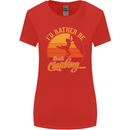 Funny Rock Climbing Climber Womens Wider Cut T-Shirt Red