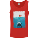 Funny Shark Parody Scuba Diving Fishing Mens Vest Tank Top Red