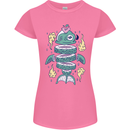 Funny Sliced Sushi Fish Fishing Fisherman Womens Petite Cut T-Shirt Azalea