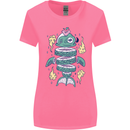 Funny Sliced Sushi Fish Fishing Fisherman Womens Wider Cut T-Shirt Azalea