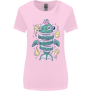 Funny Sliced Sushi Fish Fishing Fisherman Womens Wider Cut T-Shirt Light Pink
