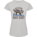 Funny Sloth Yoga Womens Petite Cut T-Shirt Sports Grey