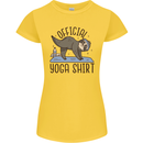 Funny Sloth Yoga Womens Petite Cut T-Shirt Yellow
