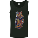 Funny Steampunk Pirate Owl Mens Vest Tank Top Black