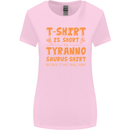 Funny T-Rex Dinosaur Womens Wider Cut T-Shirt Light Pink