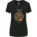 Funny Viking Cat The Vanquisher Womens Wider Cut T-Shirt Black
