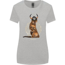 Funny Viking Cat The Vanquisher Womens Wider Cut T-Shirt Sports Grey