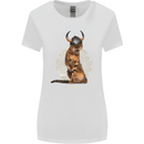 Funny Viking Cat The Vanquisher Womens Wider Cut T-Shirt White