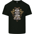 Funny Viking Wife Quote Wedding Anniversary Mens Cotton T-Shirt Tee Top Black