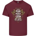 Funny Viking Wife Quote Wedding Anniversary Mens Cotton T-Shirt Tee Top Maroon