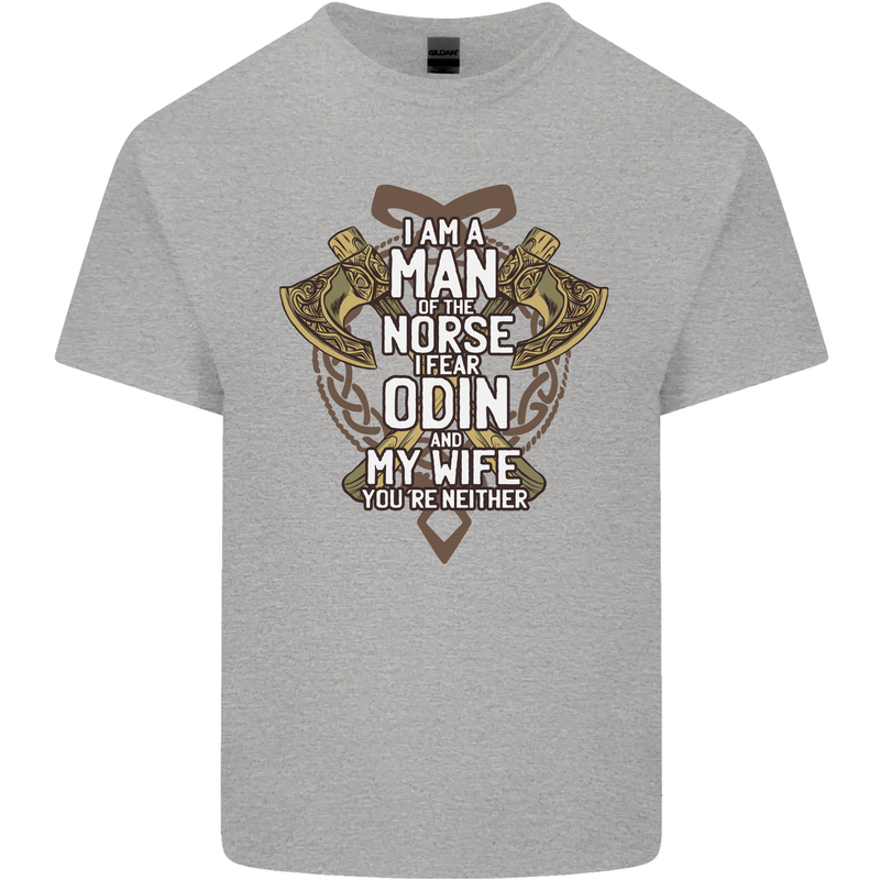 Funny Viking Wife Quote Wedding Anniversary Mens Cotton T-Shirt Tee Top Sports Grey