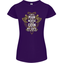 Funny Viking Wife Quote Wedding Anniversary Womens Petite Cut T-Shirt Purple