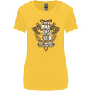 Funny Viking Wife Quote Wedding Anniversary Womens Wider Cut T-Shirt Yellow