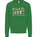 Funny Weekly Coffee to Alcohol Evolution Wine Kids Sweatshirt Jumper Irish Green