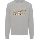 Funny Weekly Coffee to Alcohol Evolution Wine Kids Sweatshirt Jumper Sports Grey