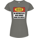 Funny Wheelie Motorbike Motocross MotoX Womens Petite Cut T-Shirt Charcoal
