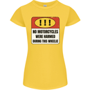 Funny Wheelie Motorbike Motocross MotoX Womens Petite Cut T-Shirt Yellow