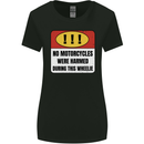 Funny Wheelie Motorbike Motocross MotoX Womens Wider Cut T-Shirt Black