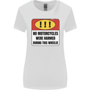 Funny Wheelie Motorbike Motocross MotoX Womens Wider Cut T-Shirt White