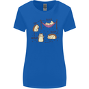 Funny, Hedgehog Eat Sleep Repeat Lover Womens Wider Cut T-Shirt Royal Blue